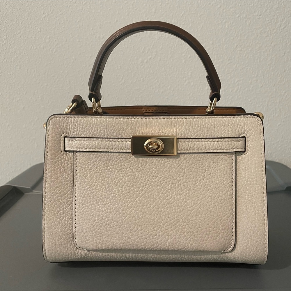 Coach mini Lane top handle handbag in colorblock